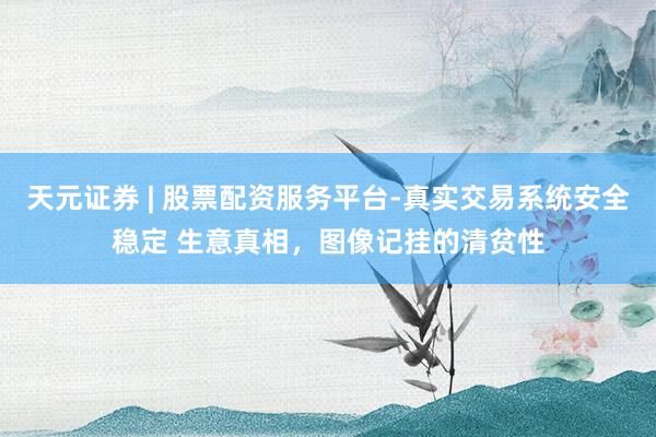 天元证券 | 股票配资服务平台-真实交易系统安全稳定 生意真相，图像记挂的清贫性